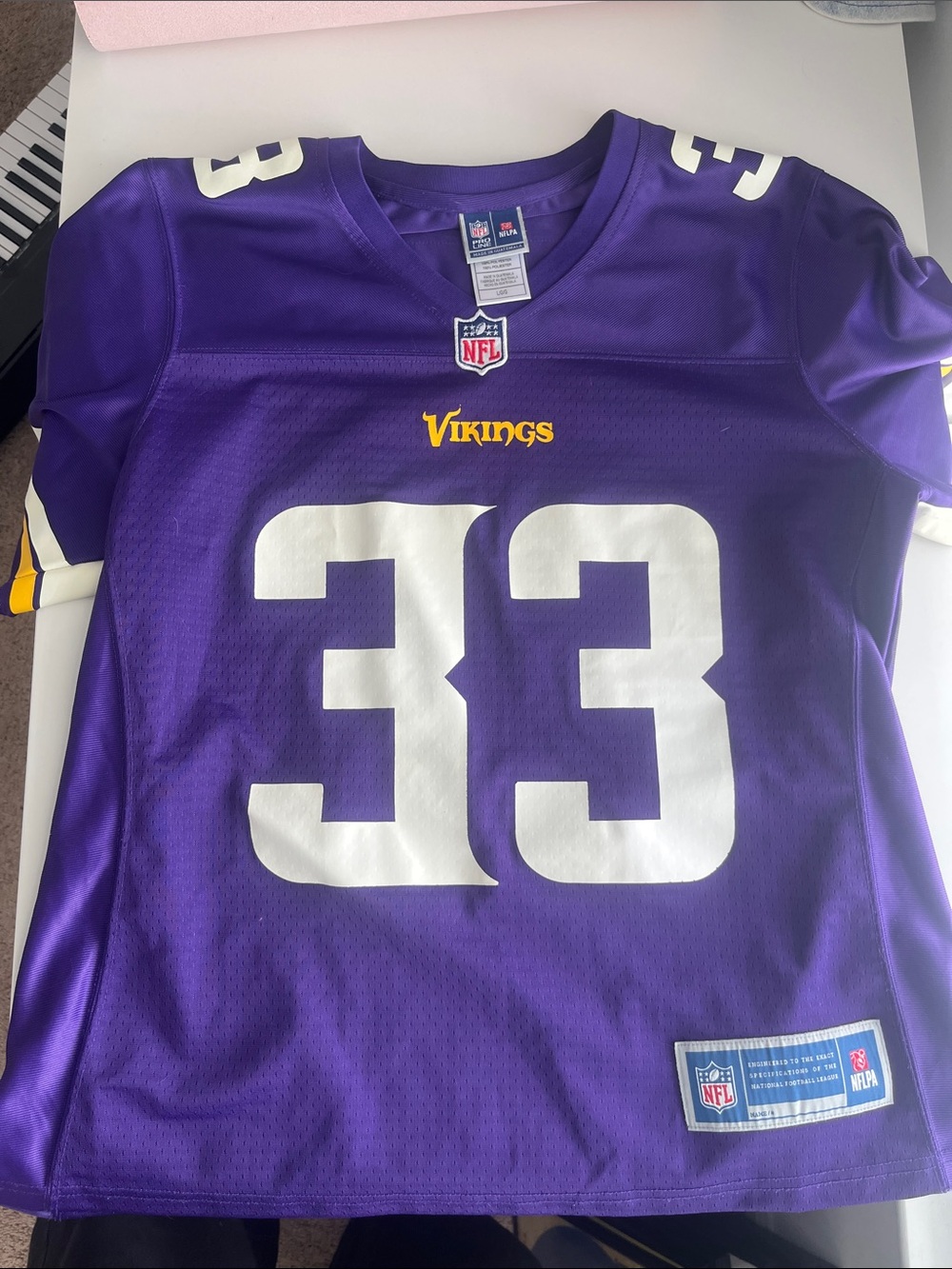 NFL Purple Vikings #33 Cook Football Jersey